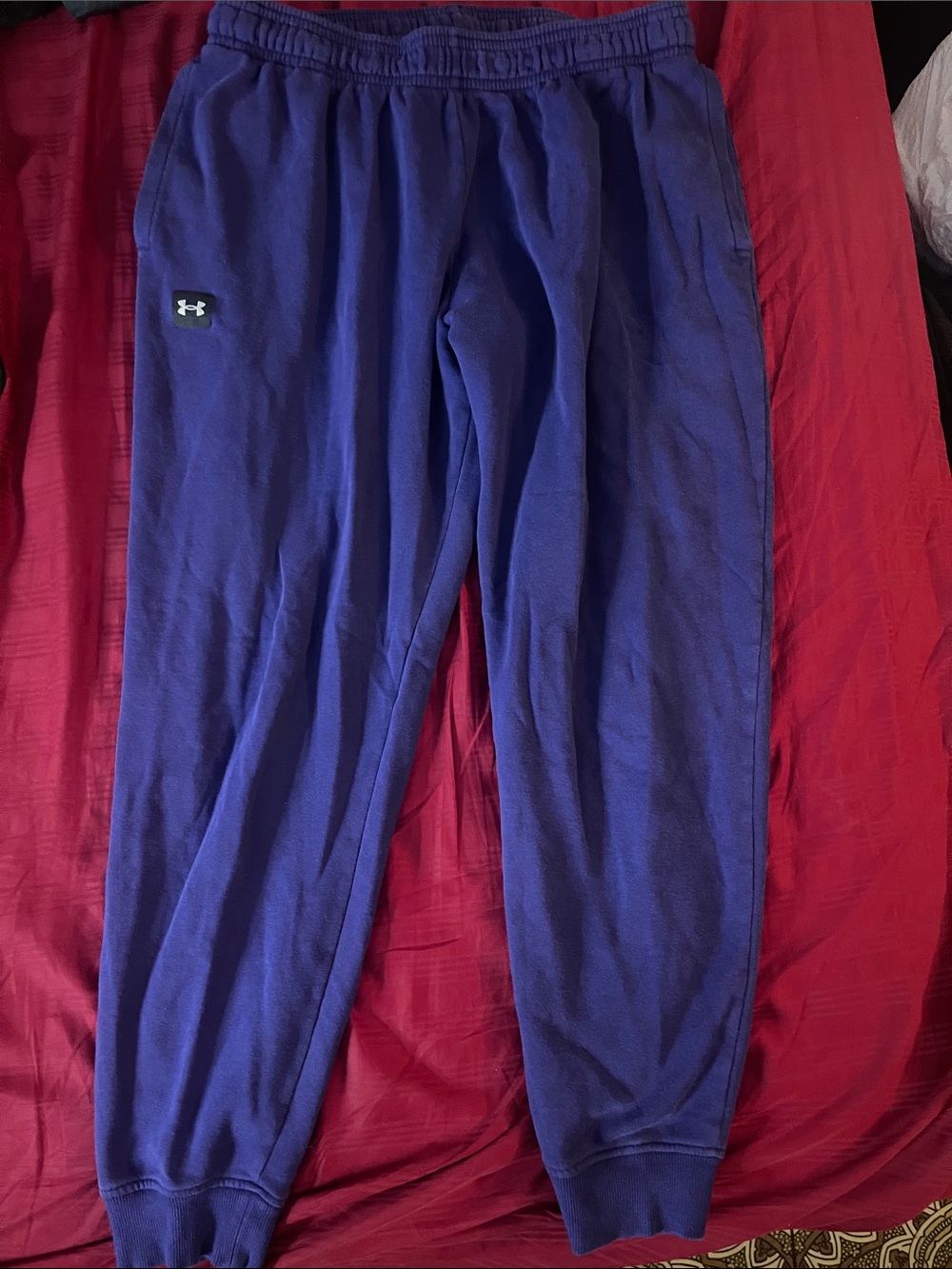 Under Armour Deep Blue & Purple Fleece Sweatpants